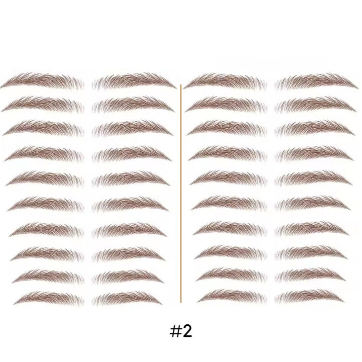 Tatouage sourcils temporaire 4D waterproof, look naturel, application facile, plusieurs teintes disponibles.