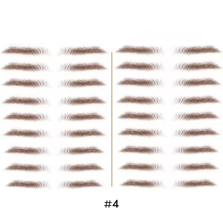 Tatouage sourcils temporaire 4D waterproof, look naturel, application facile, plusieurs teintes disponibles.
