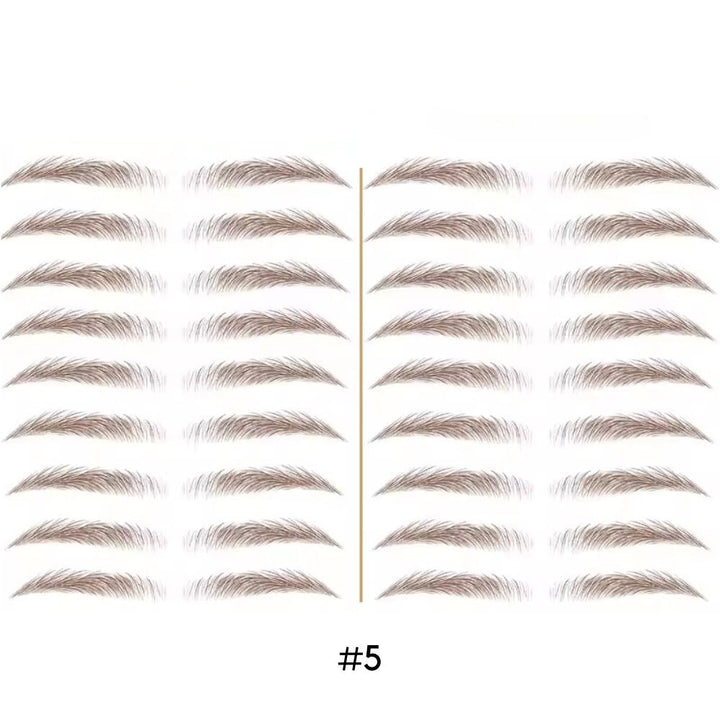 Tatouage sourcils temporaire 4D waterproof, look naturel, application facile, plusieurs teintes disponibles.