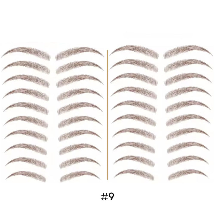 Tatouage sourcils temporaire 4D waterproof, look naturel, application facile, plusieurs teintes disponibles.