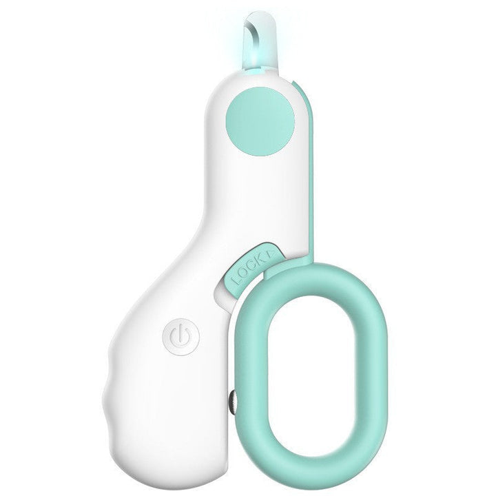 Tondeuse à griffes de chat ergonomique avec LED, design sécurisé pour coupe précise des griffes félines.