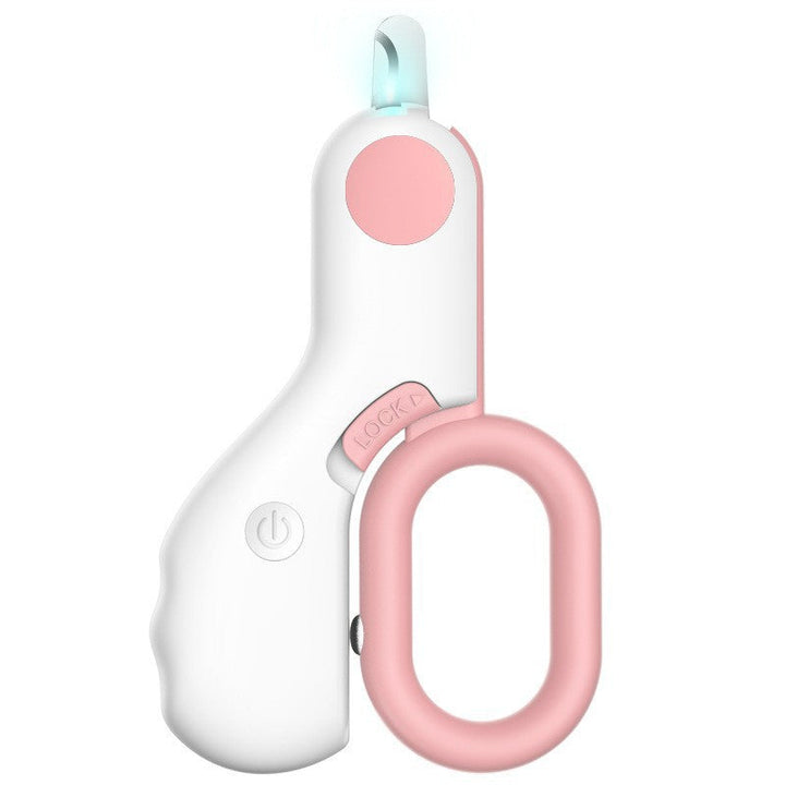 Tondeuse à griffes de chat ergonomique avec LED, design sécurisé pour coupe précise des griffes félines.