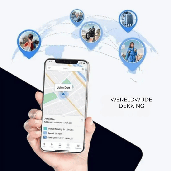 "Traceur GPS compact noir, discret pour voiture et clés, design mini, suivi en temps réel sans abonnement"