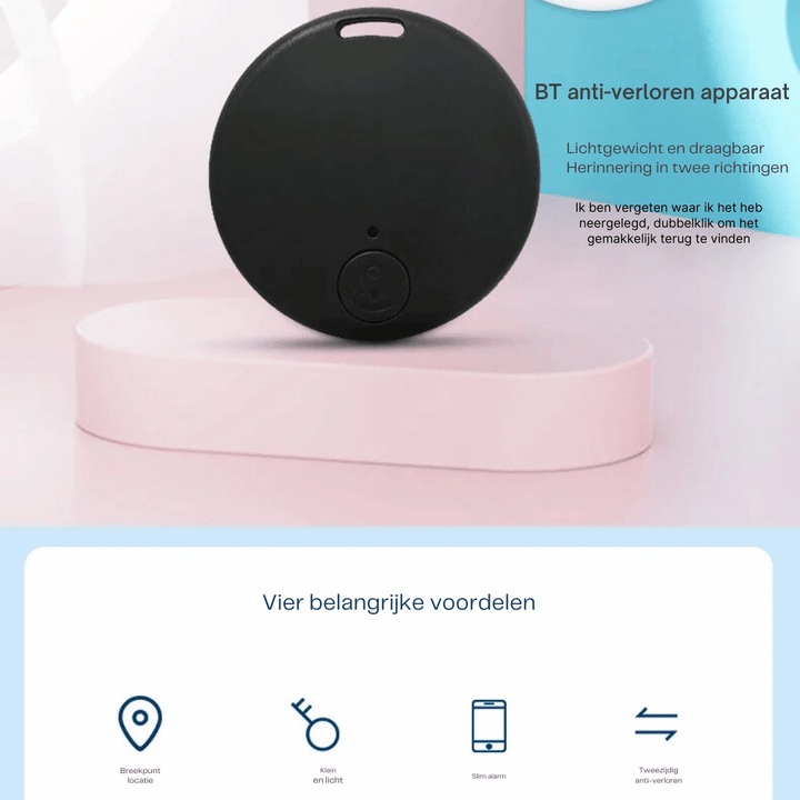 "Traceur GPS compact noir, discret pour voiture et clés, design mini, suivi en temps réel sans abonnement"
