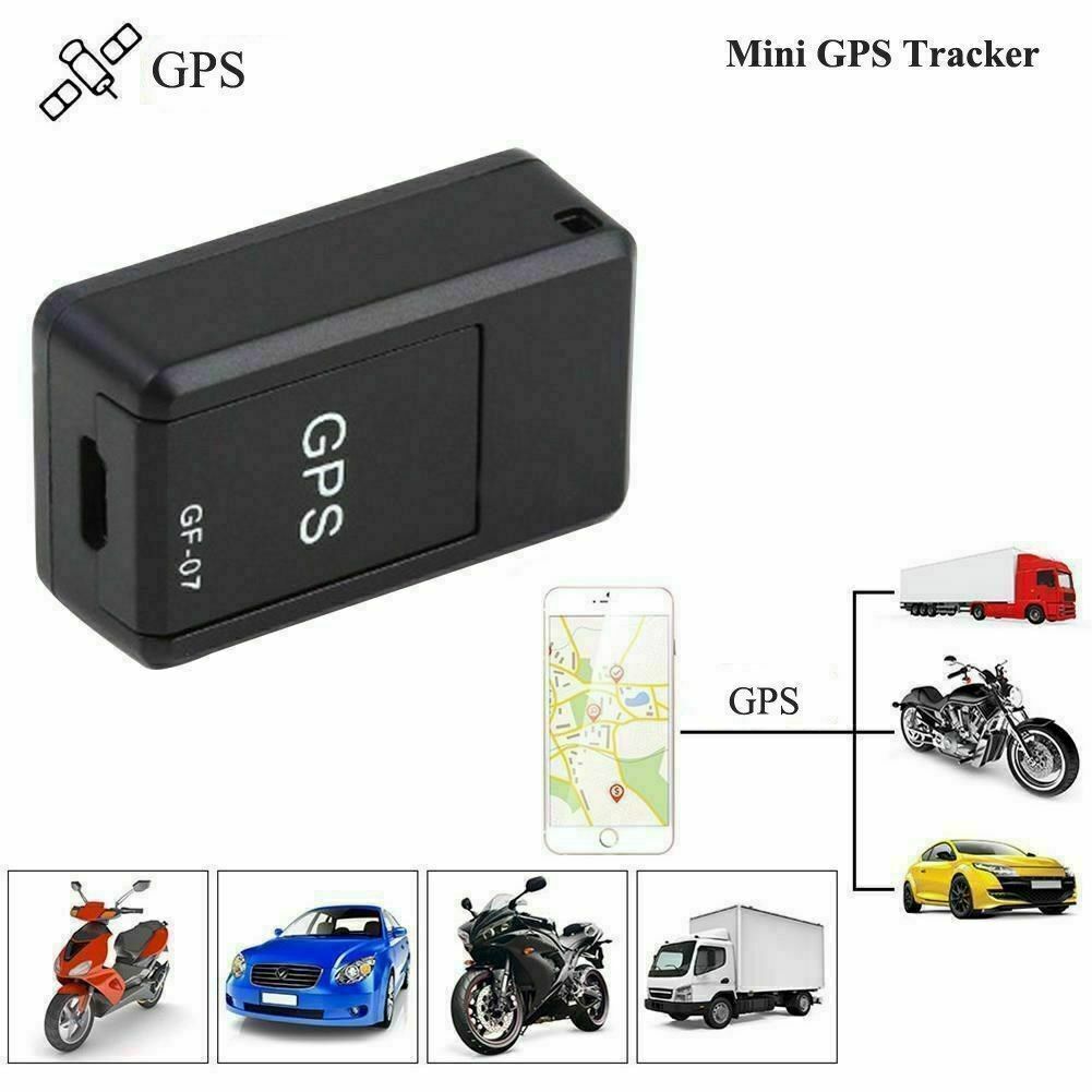 "Traceur GPS Mini noir compact, magnétique, pour suivi en temps réel sur surface métallique, idéal pour sécurité et discrétio