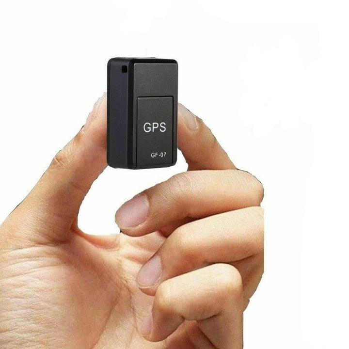 "Traceur GPS Mini noir compact, magnétique, pour suivi en temps réel sur surface métallique, idéal pour sécurité et discrétio