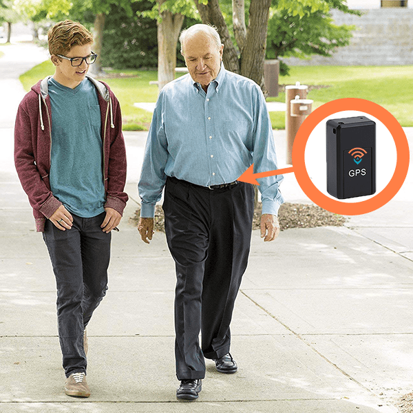 "Traceur GPS Mini noir compact, magnétique, pour suivi en temps réel sur surface métallique, idéal pour sécurité et discrétio