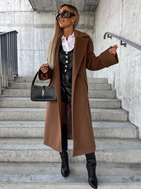 Manteau trench-coat Alba femme, couleur neutre, facile à assortir, chic et pratique pour l'automne.