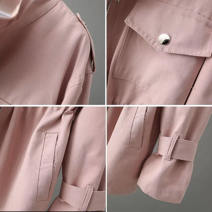 Trench-coat femme ceinturé, pour une silhouette affinée et un style chic, parfait pour toute occasion.