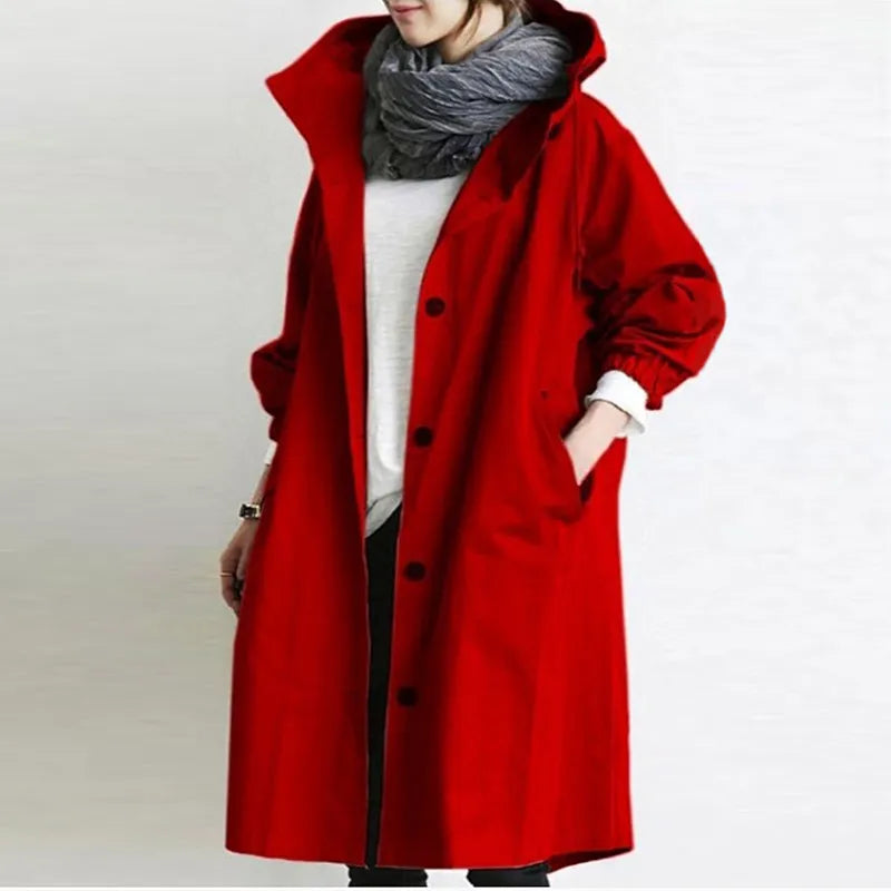 Trench-coat élégant et polyvalent pour femmes, classique chic, parfait pour les saisons intermédiaires.