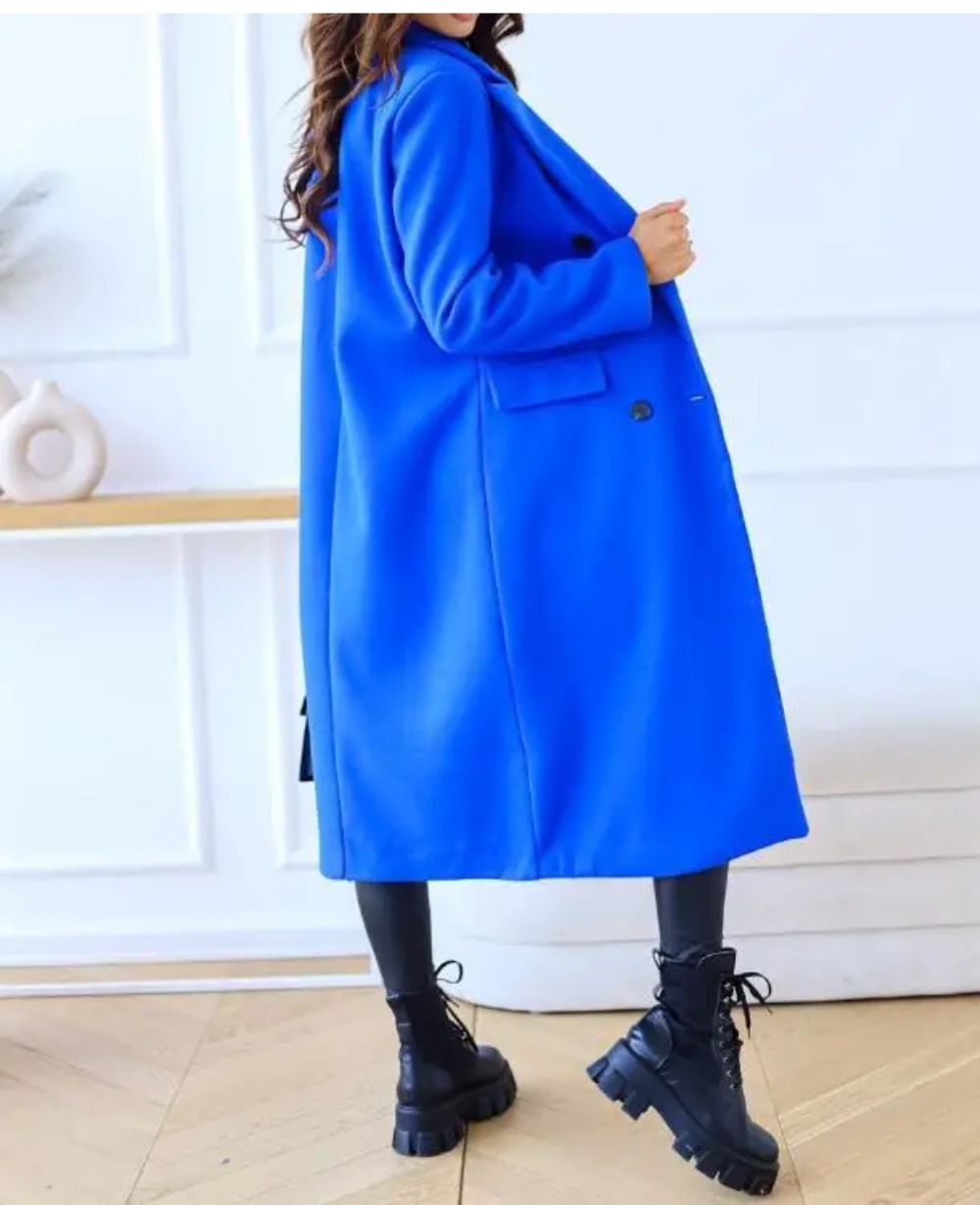 Manteau femme long, trench-coat classique, confortable et élégant.