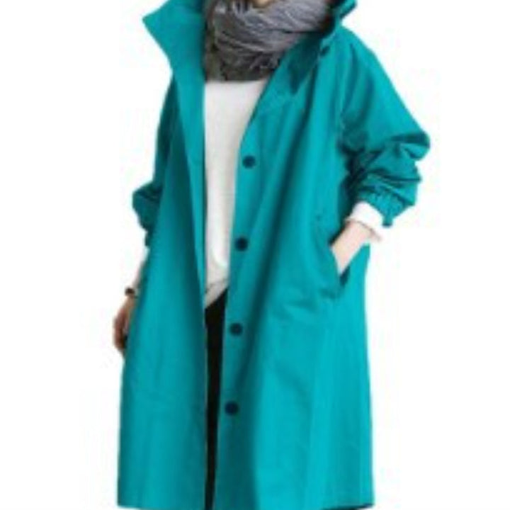 Trench-coat Saule femme, coupe-vent et imperméable. Veste chic pour l'automne, protection et style.