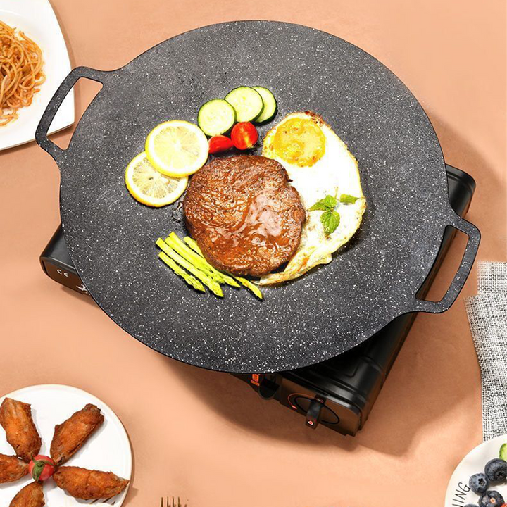 Poêle coréenne pierre, cuisson saine