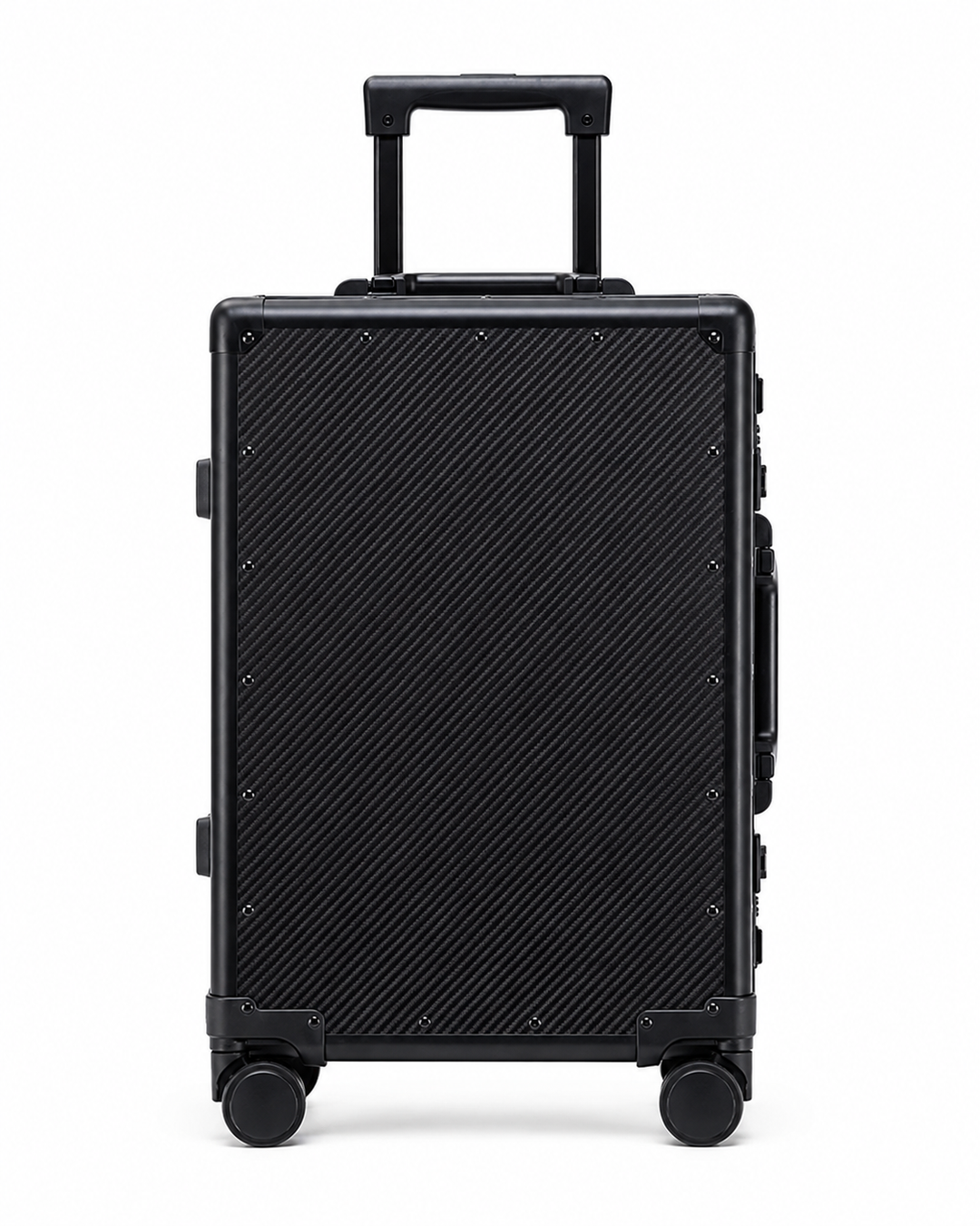 Valise de voyage Élysée unisexe en fibre de carbone, rigide et élégante, pour un luxe durable. Bagage avec roues.
