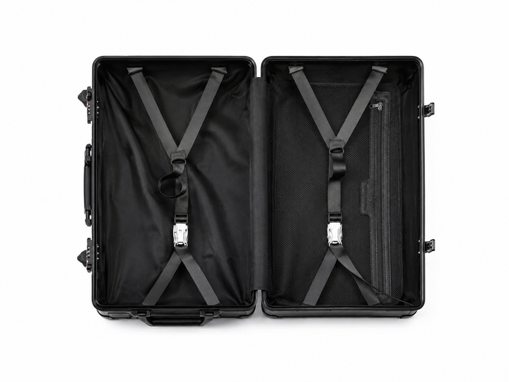 Valise de luxe Élysée en fibre de carbone pour un voyage élégant et sécurisé. Bagage rigide durable.