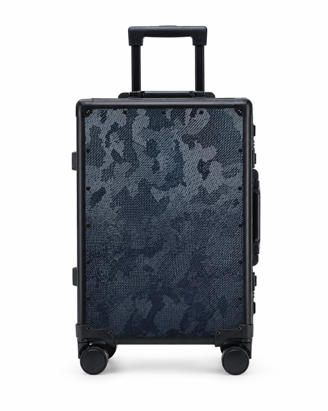 Valise cabine/moyenne Élysée en fibre de carbone, un bagage de voyage luxueux et résistant. Avec roues.