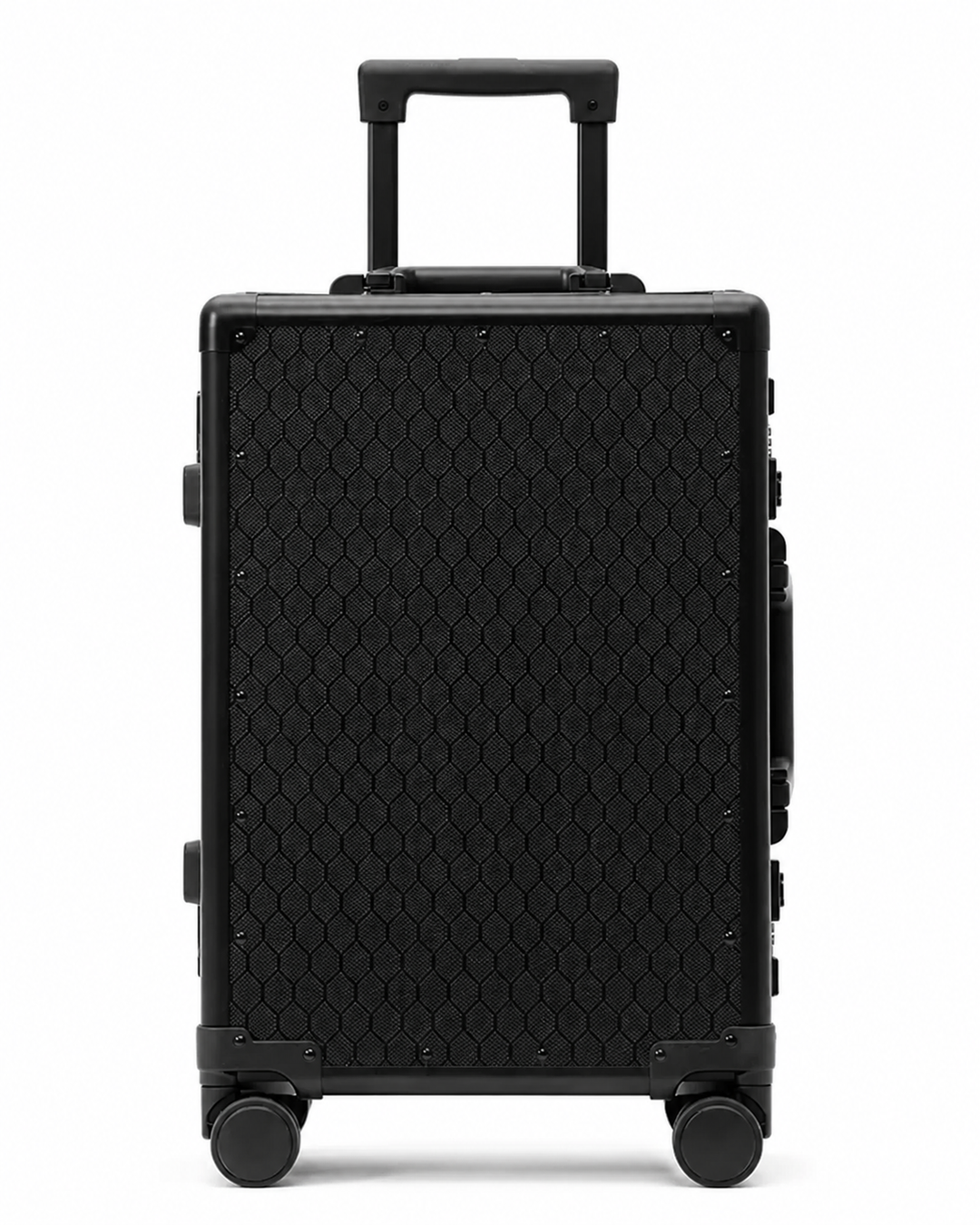 Valise Élysée en fibre de carbone avec roues silencieuses, bagage rigide, élégant et durable pour le voyage.