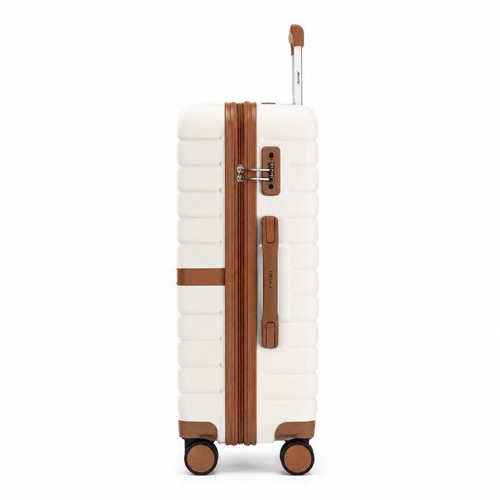 Bagage rigide polycarbonate avec serrure TSA, assurant sécurité et légèreté pour vos voyages.