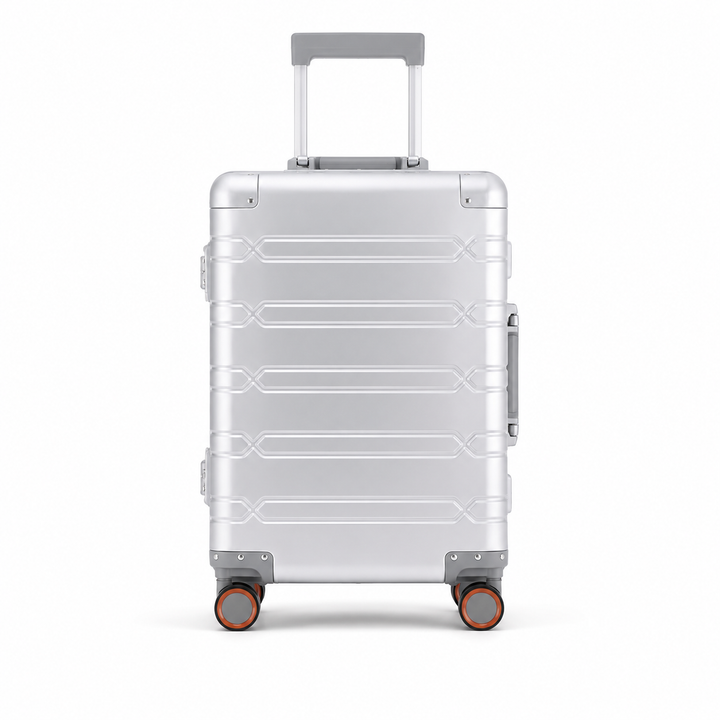 Bagage cabine rigide en aluminium ultra-résistant, protection maximale pour vos affaires professionnelles.