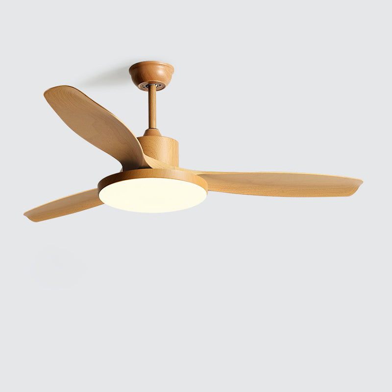 Ventilateur plafond réversible avec éclairage LED intégré. Design moderne et épuré.