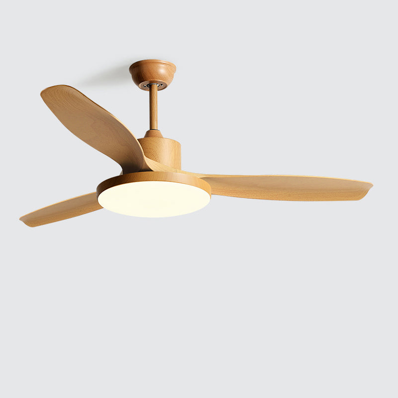 Ventilateur plafond réversible avec éclairage LED intégré. Design moderne et épuré.