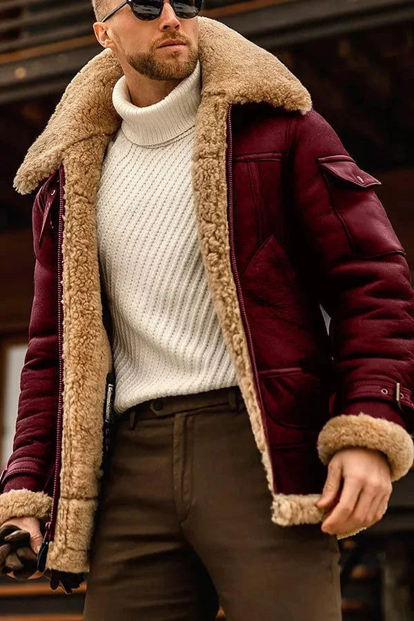 Blouson aviateur homme confortable et stylé, idéal pour l'hiver. Vêtement masculin chaud et tendance.