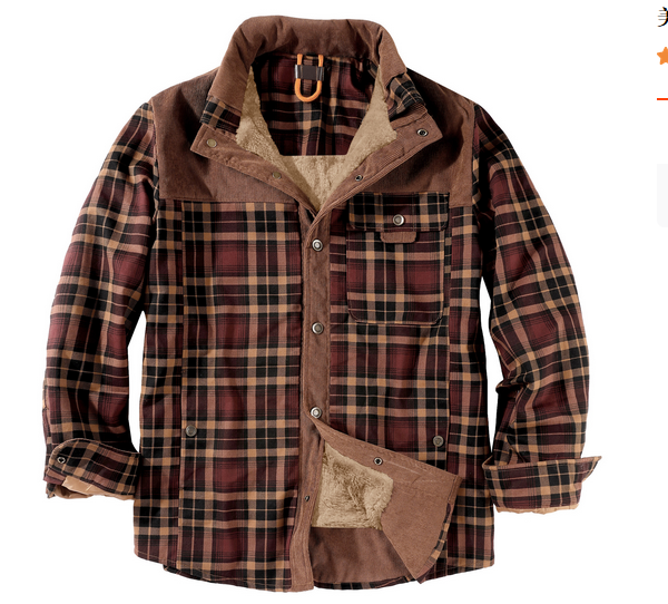Veste à carreaux homme, style bûcheron intemporel, chaude pour l'hiver et la mode masculine.