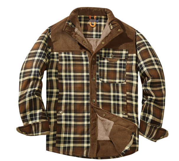 Veste bûcheron homme, confortable et polyvalente, style casual, mode masculine pour l'hiver.