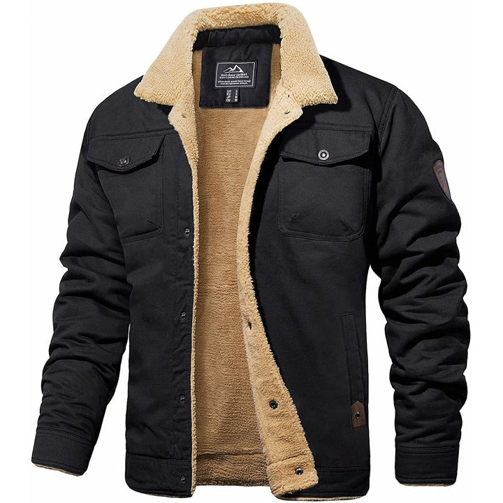 Blouson bombardier homme chaud et confortable, idéal pour l'automne-hiver. Vêtement extérieur élégant et stylé.