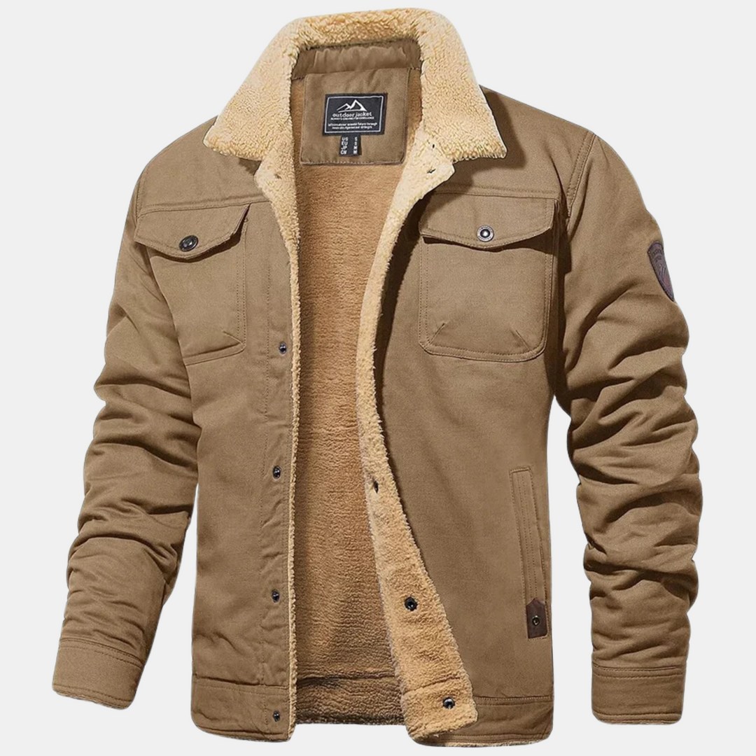 Veste bombardier homme durable. Style vintage classique, coupe régulière, confortable pour vos tenues automne-hiver.