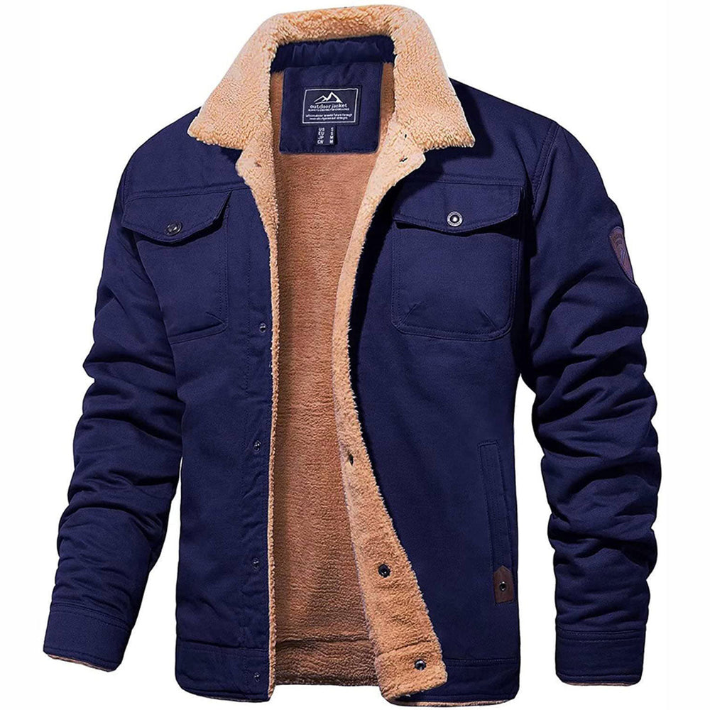 "Veste bomber vintage homme chic, doublure douce, bordures côtelées, poches pratiques, tissu résistant, couleurs variées"
