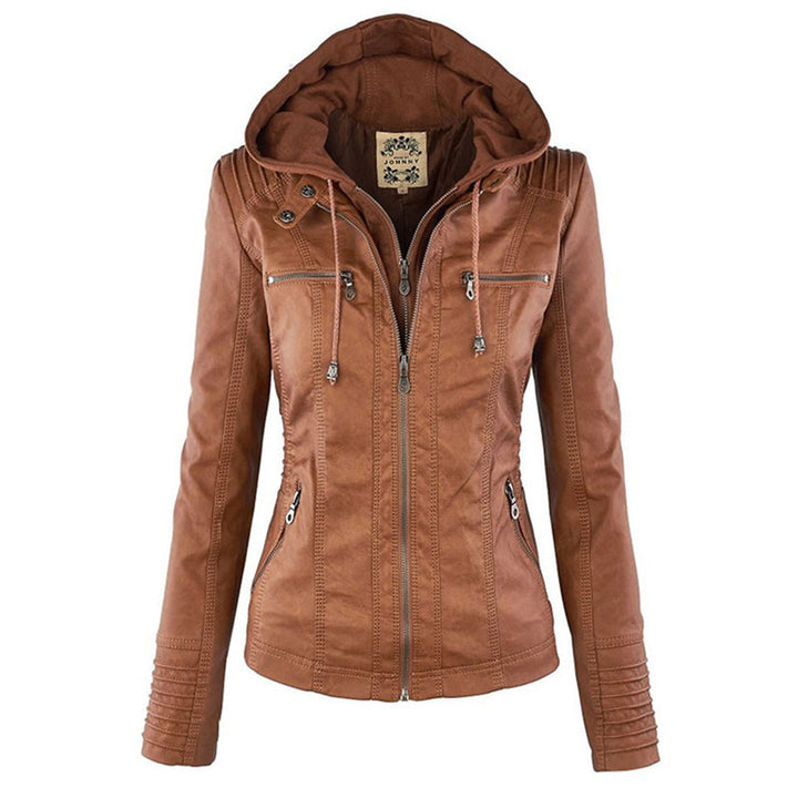 Veste à capuche femme élégante et confortable, parfaite pour l'automne et le printemps.