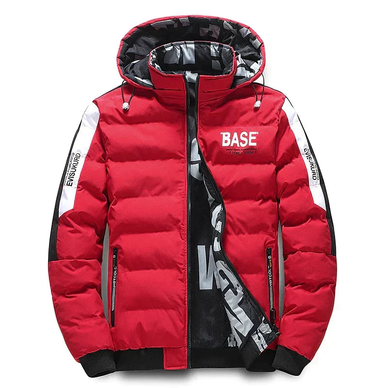 Veste chaude d'hiver pour homme, un blouson robuste et chic, parfait pour affronter le froid avec élégance.
