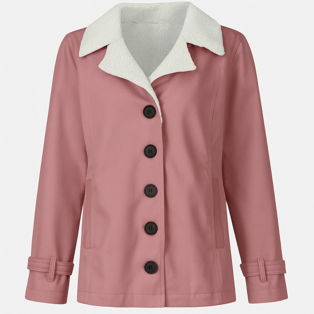 Manteau hiver chaud femme, coupe mi-longue. Offre un confort thermique optimal et un style classique.