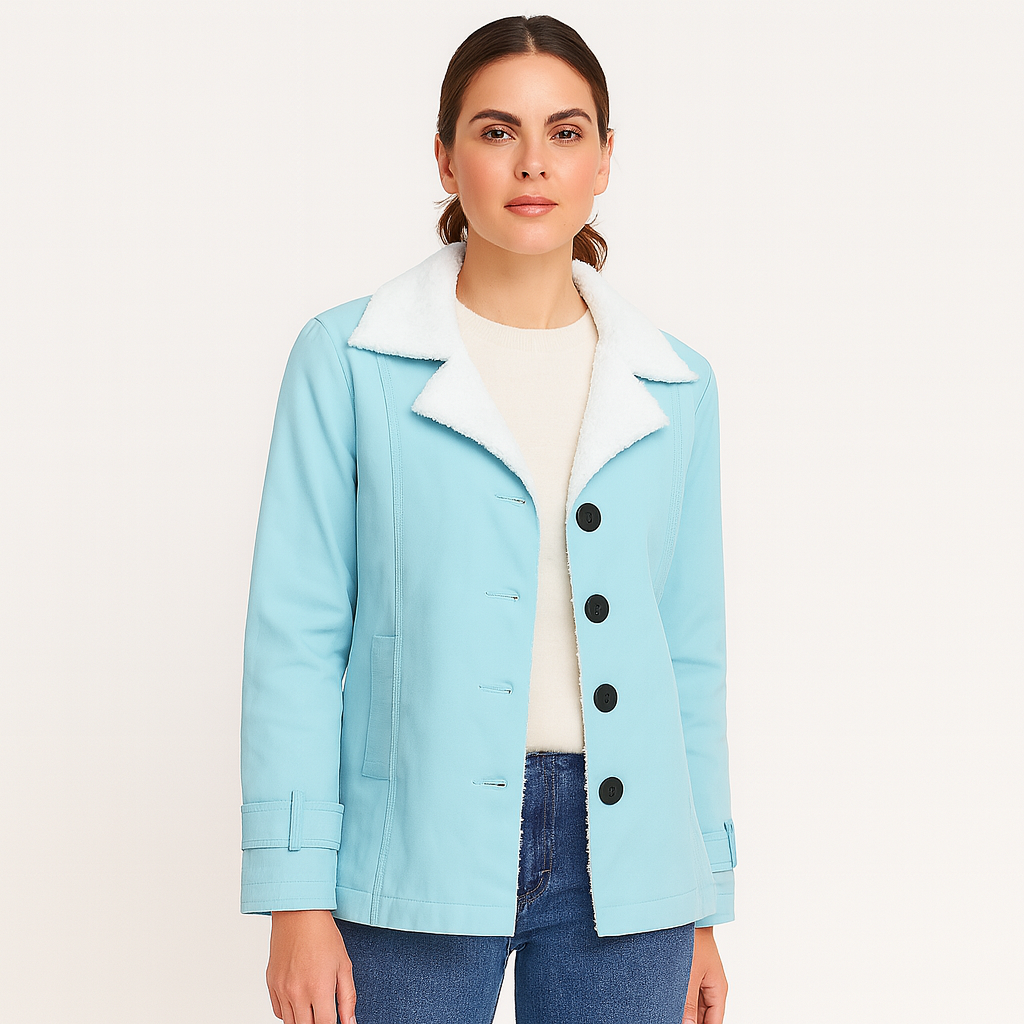 Manteau hiver femme mi-long, chaud et sophistiqué. Parfait pour rester élégante et au chaud en hiver.
