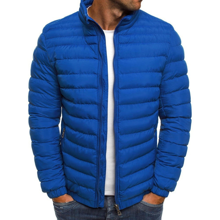 Veste d'hiver matelassée pour hommes, style urbain et extérieur, chaude et à la mode.