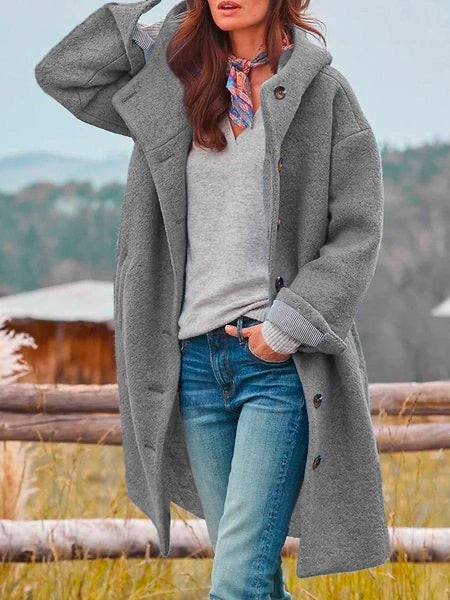 Veste d'hiver Serena très chaude pour femme. Manteau douillet élégant, parfait contre le froid.