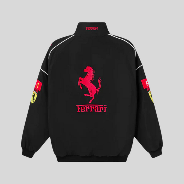 Veste de course vintage unisexe, style rétro chic.  Coupe élégante, polyester.