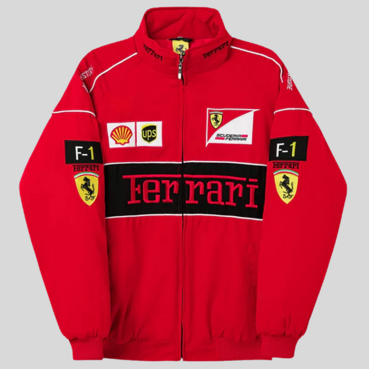 Veste de course vintage unisexe, style rétro chic.  Coupe élégante, polyester.