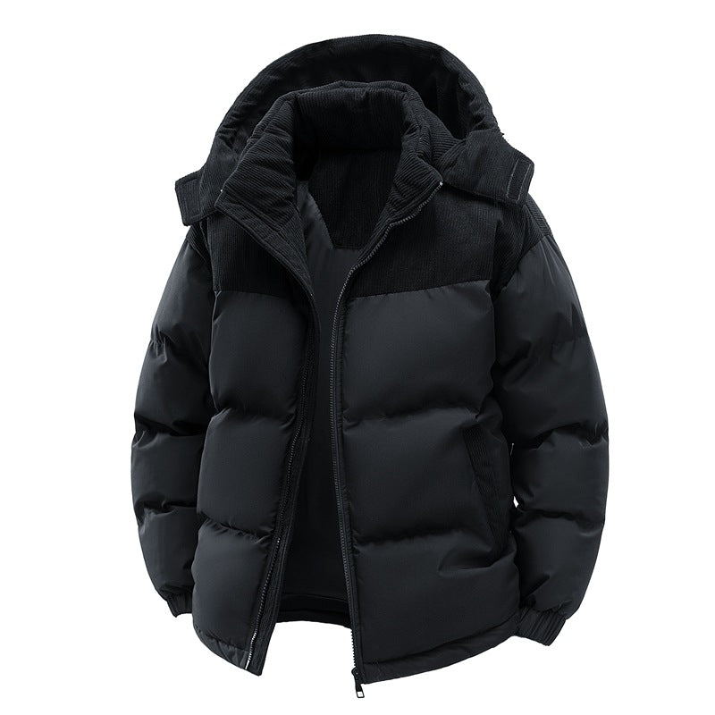 Doudoune homme matelassée bicolore, idéale pour l'hiver. Confort et protection contre le froid.