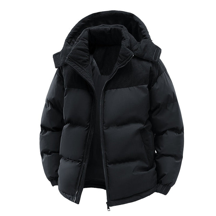 Doudoune homme matelassée bicolore, idéale pour l'hiver. Confort et protection contre le froid.