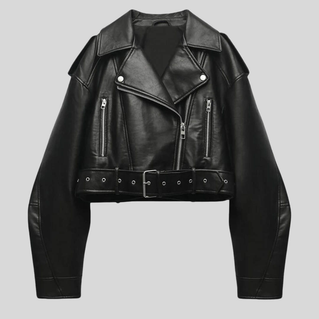 Veste en cuir femme, coupe élégante et moderne.  Modèle intemporel, cuir de qualité.