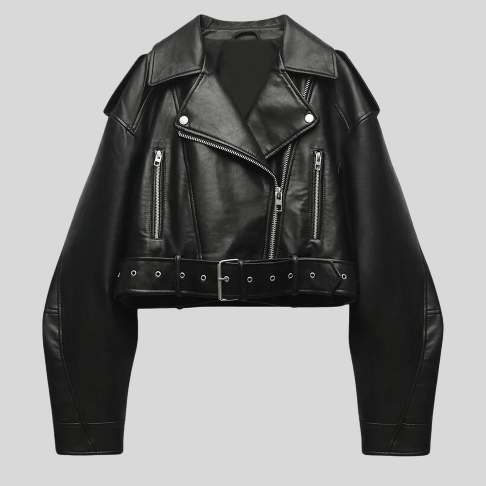 Veste en cuir femme, coupe élégante et moderne.  Modèle intemporel, cuir de qualité.