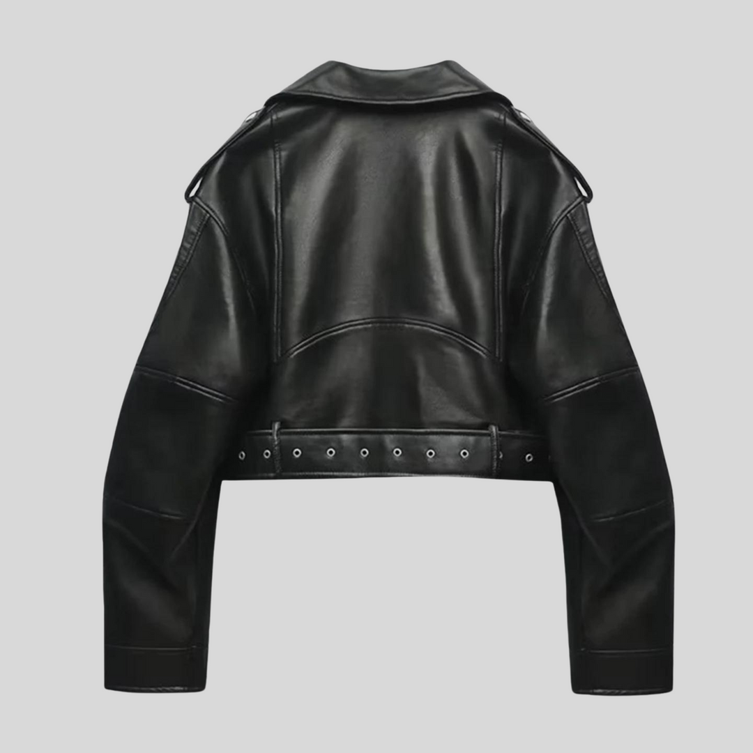 Veste en cuir femme, coupe élégante et moderne.  Modèle intemporel, cuir de qualité.