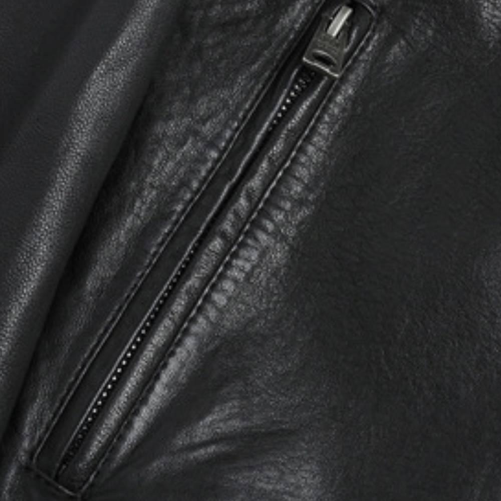 Veste en cuir homme, coupe classique, style élégant et intemporel.  Qualité supérieure.