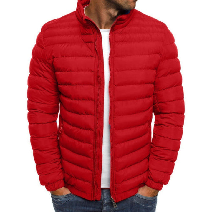 Veste en duvet homme élégante, idéale pour un look urbain chic et une chaleur optimale en mi-saison.