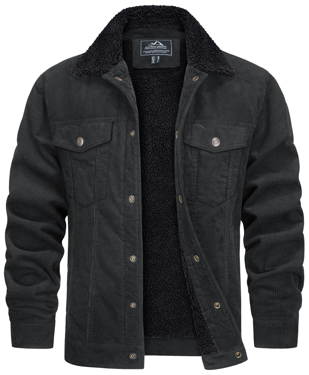 Veste homme velours côtelé stylée et polyvalente, parfaite pour un look hivernal moderne. Confortable et chaud.