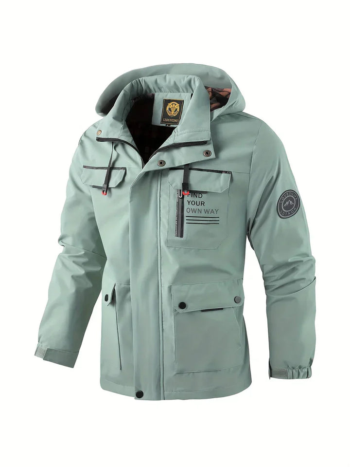 Veste hivernale homme cargo imperméable et coupe-vent, idéale pour l'outdoor. Chaude et stylée.