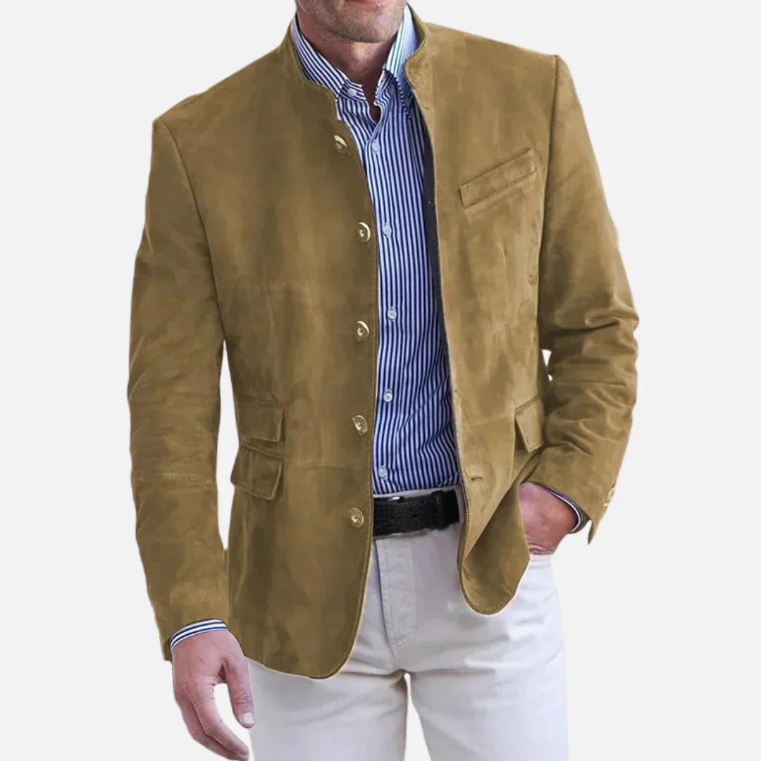 Veste homme coupe classique, élégante et intemporelle.  Modèle bleu ou gris.