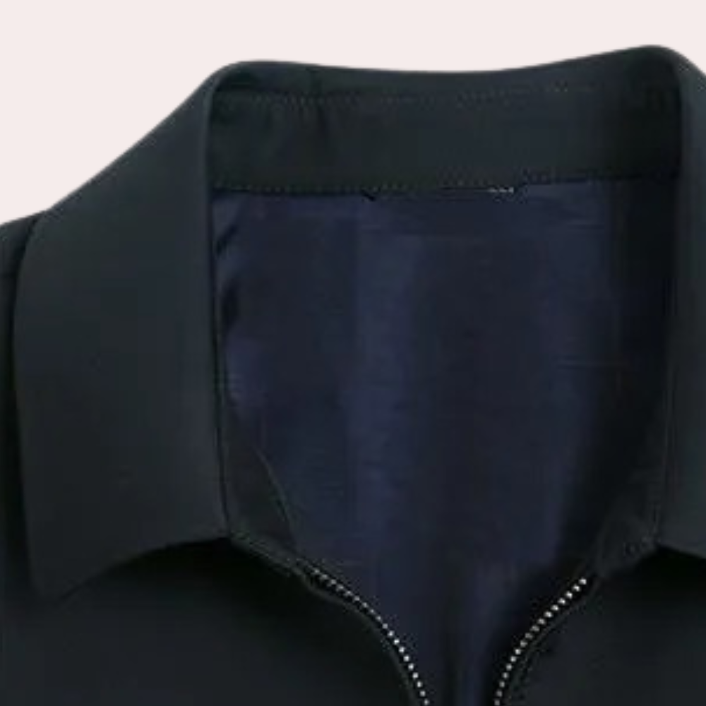 Veste homme décontractée, coupe élégante.  Bleu marine, noir ou vert.  Confort optimal.
